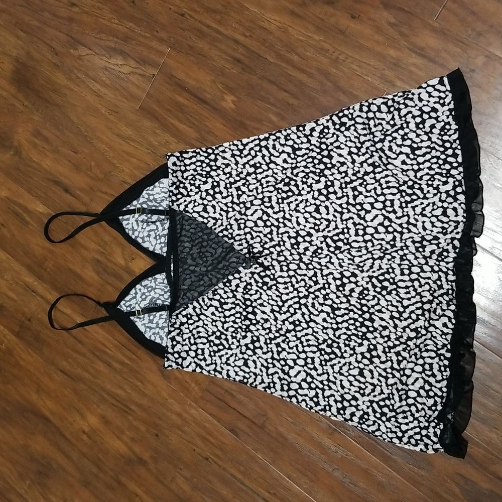New Jessica Simpson Animal Print Babydoll Sexy Nighty Slip Size Large - Picture 6 of 11